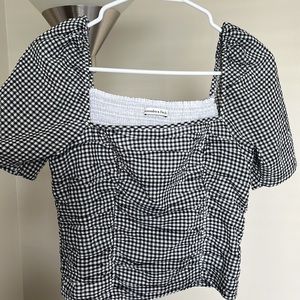 Abercrombie gingham crop top